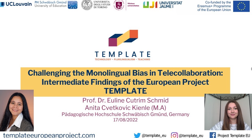 Challenging the Monolingual Bias in Tellecollaboration: Intermediate Findings of the European Project TEMPLATE